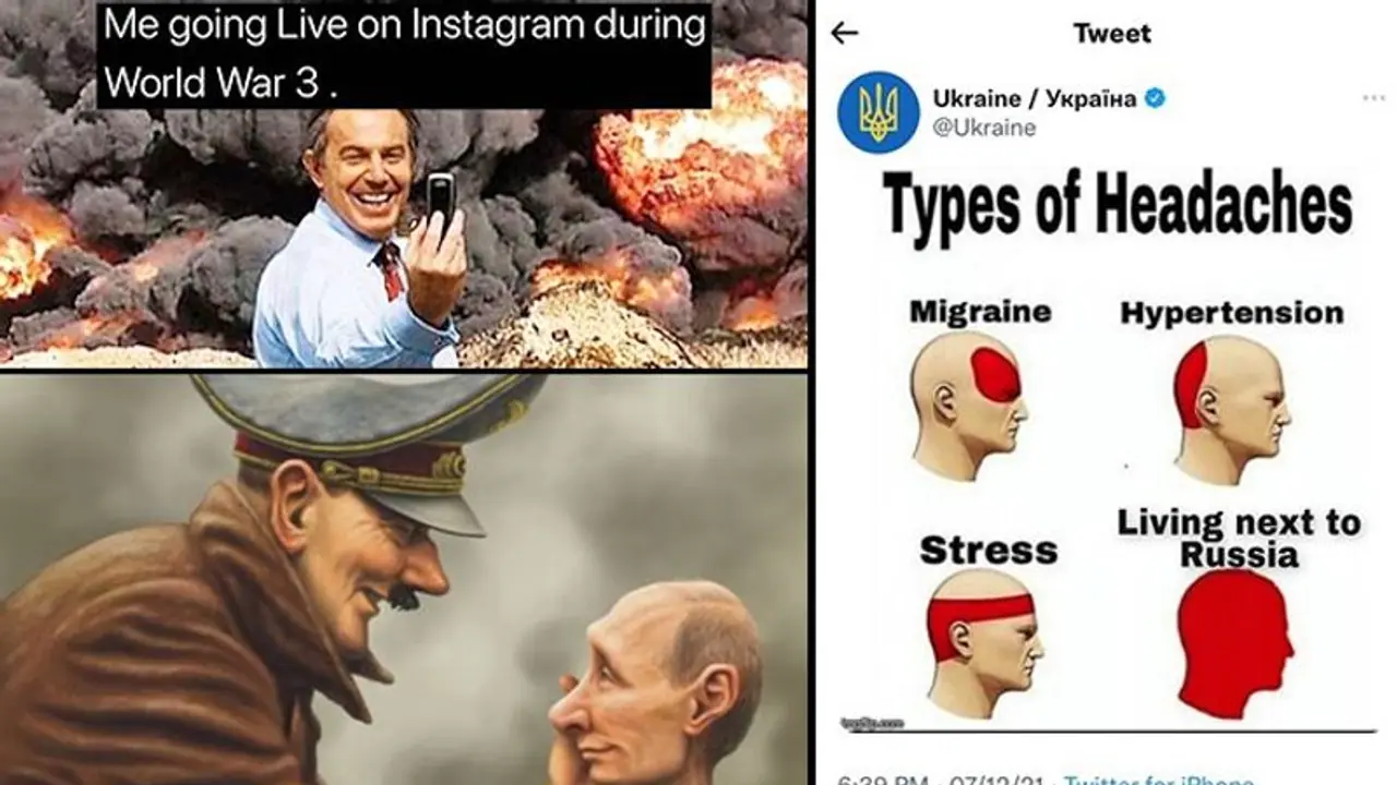 World War 3 memes carpet bomb Russian President Putin over Ukraine invasion World War 3 memes carpet bomb Russian President Putin over Ukraine invasion
