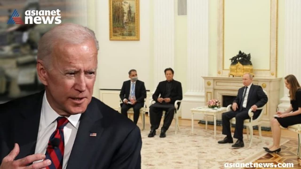 Russia Ukraine Crisis : യുദ്ധം?സമാധാനം? അമേരിക്കൻ നിലപാട് ബൈഡൻ പ്രഖ്യാപിക്കും; റഷ്യയിലെത്തി പുടിനെ കണ്ട് ഇംറാൻ Russia Ukraine Crisis : യുദ്ധം?സമാധാനം? അമേരിക്കൻ നിലപാട് ബൈഡൻ പ്രഖ്യാപിക്കും; റഷ്യയിലെത്തി പുടിനെ കണ്ട് ഇംറാൻ