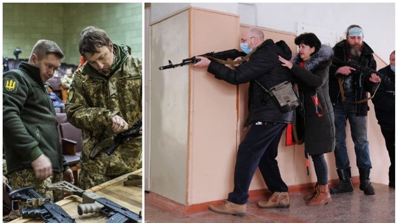 'ആയുധമേന്തൂ, സ്വയരക്ഷയ്ക്ക്', കീവിൽ സൈന്യം ജനങ്ങൾക്ക് ആയുധം വിതരണം ചെയ്ത് തുടങ്ങി