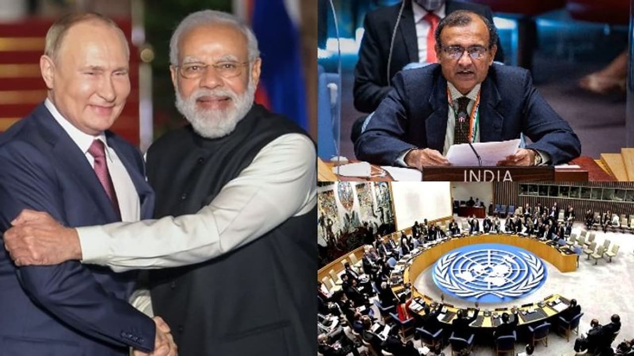 Russia Ukraine Crisis : റഷ്യയെ പിണക്കാതെ ഇന്ത്യ; യുഎൻ രക്ഷാസമിതിയിൽ വോട്ടു ചെയ്യാതിരുന്നതിന് കാരണങ്ങൾ നിരവധി