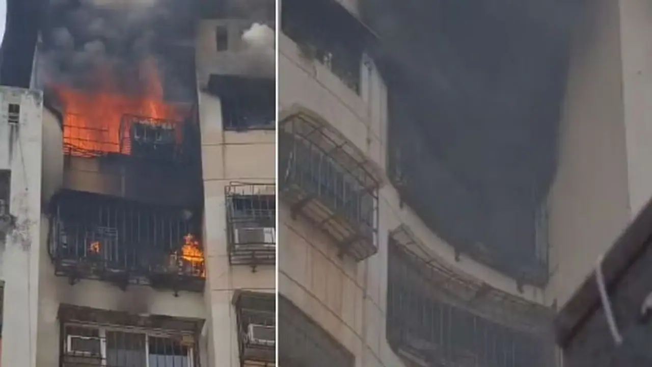 Maharashtra: Fire breaks out in apartment in Mumbai suburb, 8 fire engines rushed to spot Maharashtra: Fire breaks out in apartment in Mumbai suburb, 8 fire engines rushed to spot