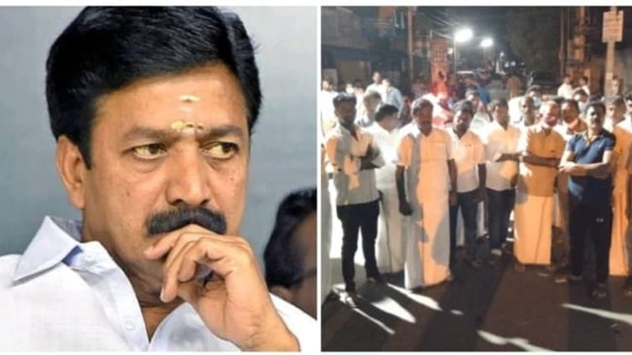 முன்னாள் அமைச்சர் சிவி சண்முகம் கைதா? நள்ளிரவில் குவிந்த அதிமுக தொண்டர்கள்...! முன்னாள் அமைச்சர் சிவி சண்முகம் கைதா? நள்ளிரவில் குவிந்த அதிமுக தொண்டர்கள்...!