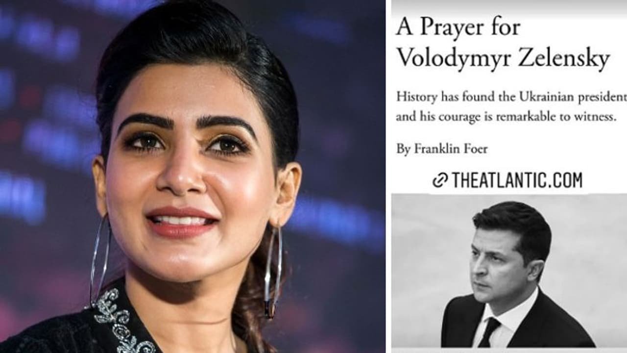 Samantha About Zelensky: ఉక్రేయిన్ ప్రెసిడెంట్ జెలెన్ స్కీ గురించి సమంత పోస్ట్ వైరల్... Samantha About Zelensky: ఉక్రేయిన్ ప్రెసిడెంట్ జెలెన్ స్కీ గురించి సమంత పోస్ట్ వైరల్...