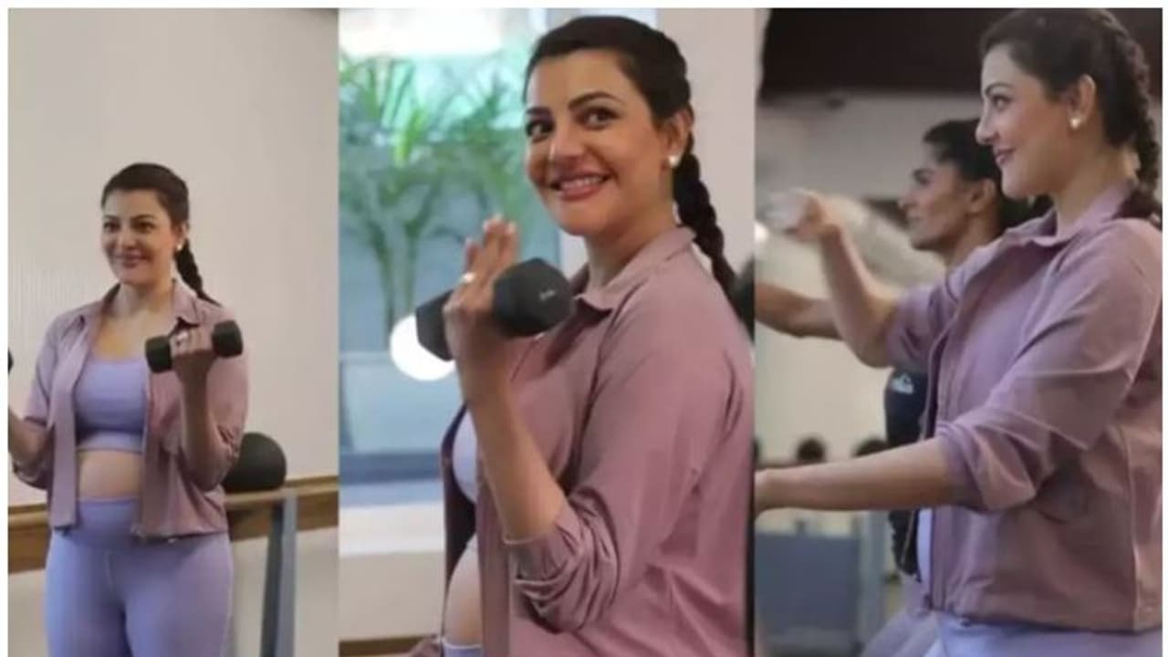 Kajal Aggarwal Workout Video : ​ഗർഭകാലത്ത് വ്യായാമം ചെയ്യൂ; വീഡിയോ പങ്കുവച്ച് കാജല്‍ അഗര്‍വാള്‍