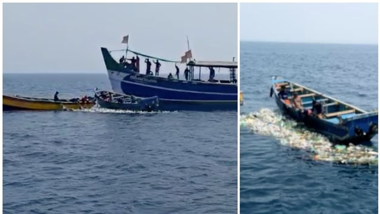 മത്സ്യബന്ധനത്തിന് പോയ വള്ളത്തിന് ലഭിച്ചത് 'പ്ലാസ്റ്റിക്ക് ചാകര'