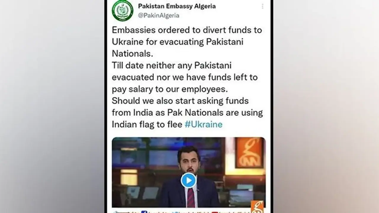 'Should we seek India's help in Ukraine?' Pakistan embassy post mocks Imran Khan govt