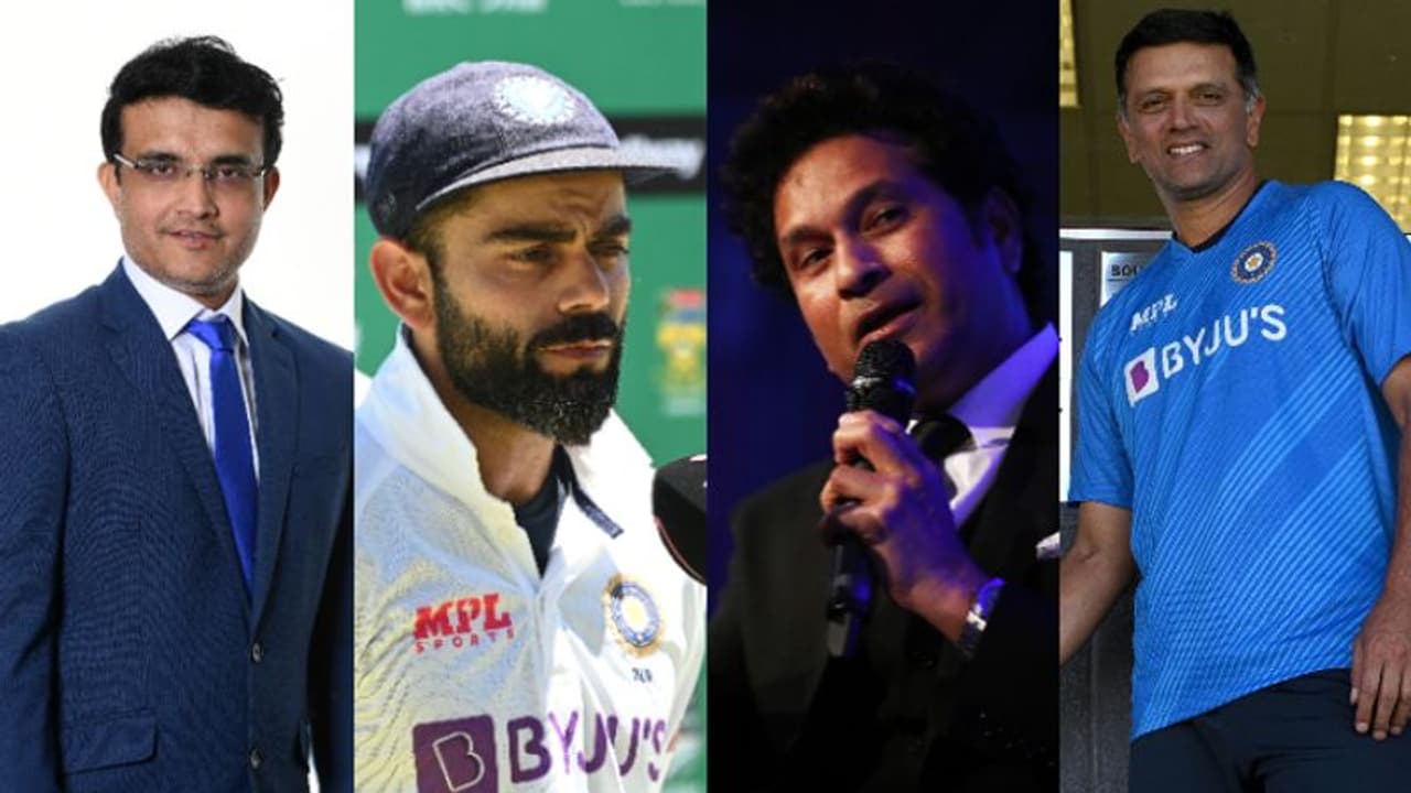 Virat Kohli’s 100th Test : സച്ചിന്, ഗാംഗുലി, ദ്രാവിഡ്, ലക്ഷ്മണ്, സെവാഗ്... നൂറാമന് കോലിക്ക് ആശംസാപ്രവാഹം Virat Kohli’s 100th Test : സച്ചിന്, ഗാംഗുലി, ദ്രാവിഡ്, ലക്ഷ്മണ്, സെവാഗ്... നൂറാമന് കോലിക്ക് ആശംസാപ്രവാഹം