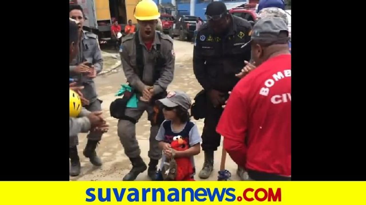 ಮನೆ ಕಳೆದುಕೊಂಡ ದುಃಖಿತನಾದ ಬಾಲಕನೆದುರು ಕುಣಿದು ಖುಷಿಪಡಿಸಿದ್ರು... ವಿಡಿಯೋ