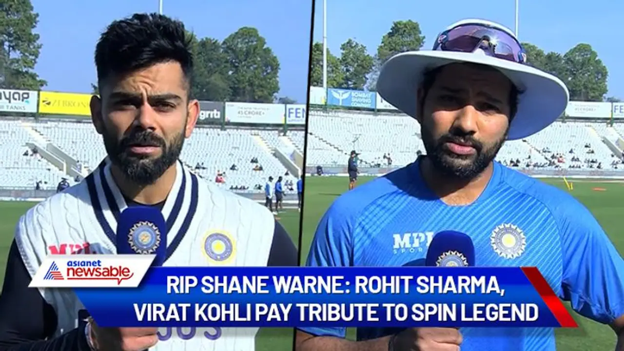 Team India pays tribute to Warne; Rohit, Kohli mourn demise of spin legend Team India pays tribute to Warne; Rohit, Kohli mourn demise of spin legend
