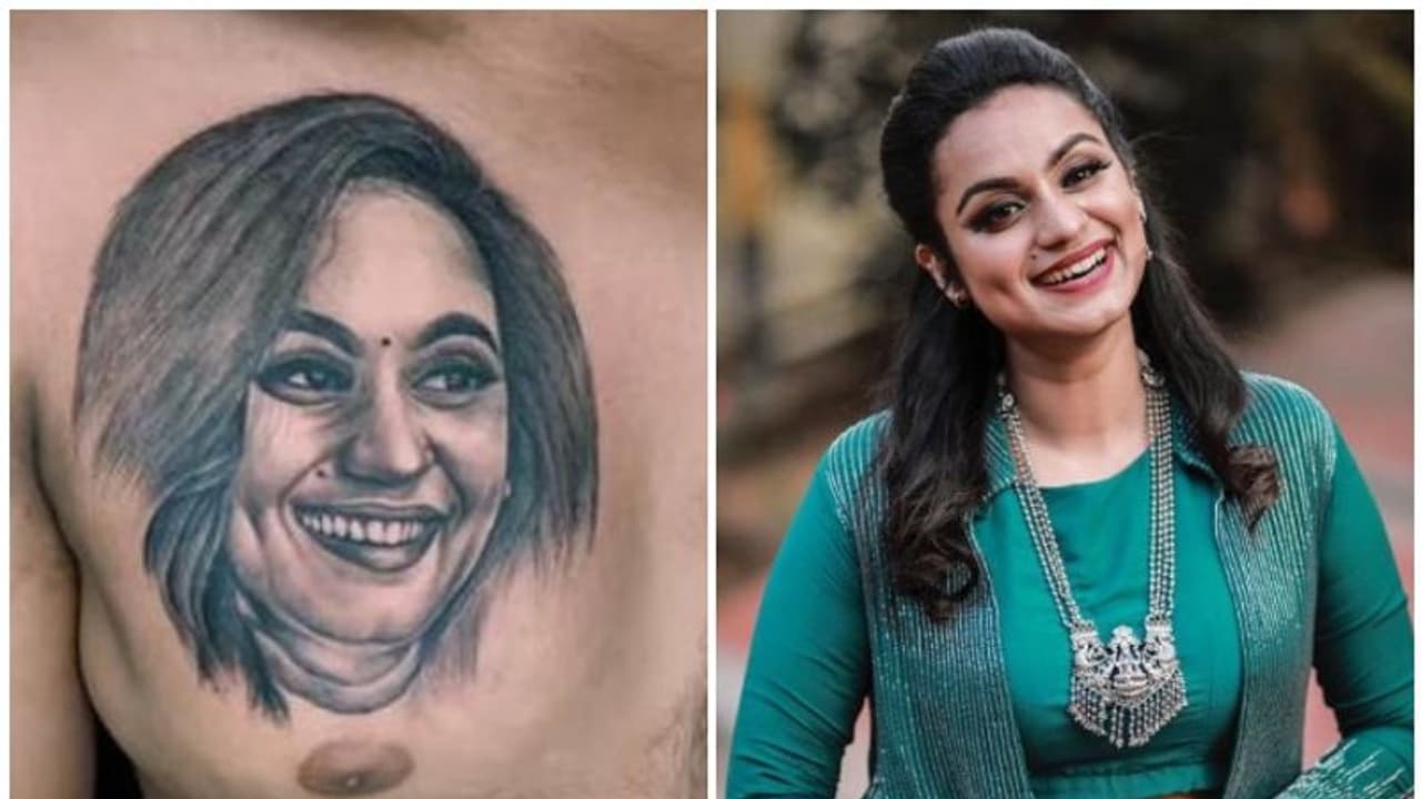 Lakshmi Nakshathra : ലക്ഷ്മി നക്ഷത്രയുടെ ചിത്രം നെഞ്ചില്‍ പച്ചകുത്തി ആരാധകന്‍; വീഡിയോ