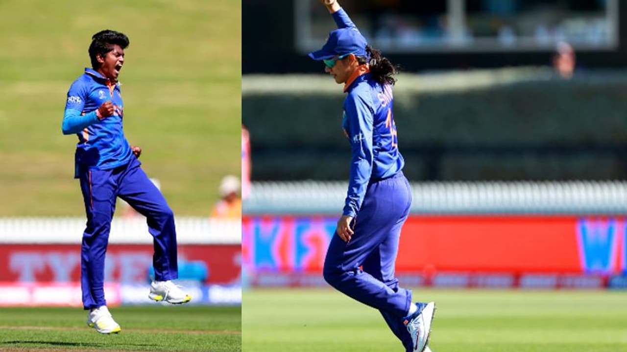 వుమెన్స్ వరల్డ్ కప్ 2022: అదరగొట్టిన పూజా వస్త్రాకర్... టీమిండియా ముందు... వుమెన్స్ వరల్డ్ కప్ 2022: అదరగొట్టిన పూజా వస్త్రాకర్... టీమిండియా ముందు...