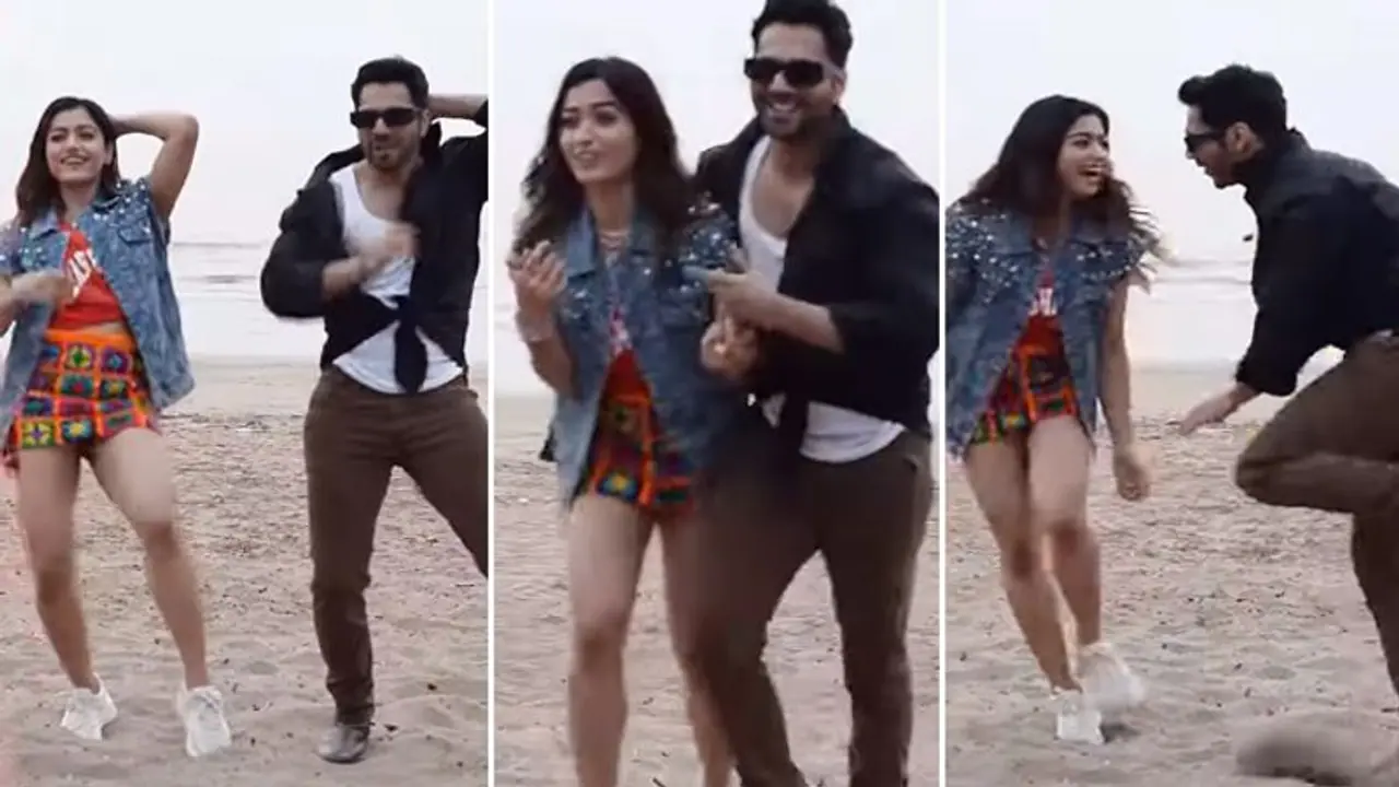 समुंदर किनारे नाचते नाचते पुष्पा की श्रीवल्ली Varun Dhawan संग कर बैठी ऐसी हरकत, घबरा गया एक्टर समुंदर किनारे नाचते नाचते पुष्पा की श्रीवल्ली Varun Dhawan संग कर बैठी ऐसी हरकत, घबरा गया एक्टर