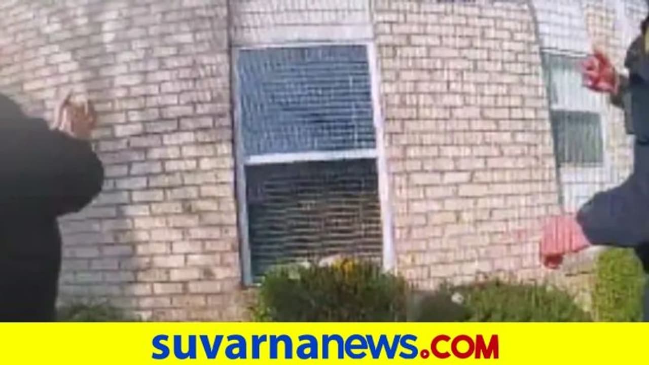 ಬೆಂಕಿ : ಪ್ರಾಣ ಉಳಿಸಲು ಮಗುವನ್ನು ಕಟ್ಟಡದಿಂದ ಕೆಳಗೆಸೆದ ಅಪ್ಪ, ವಿಡಿಯೋ