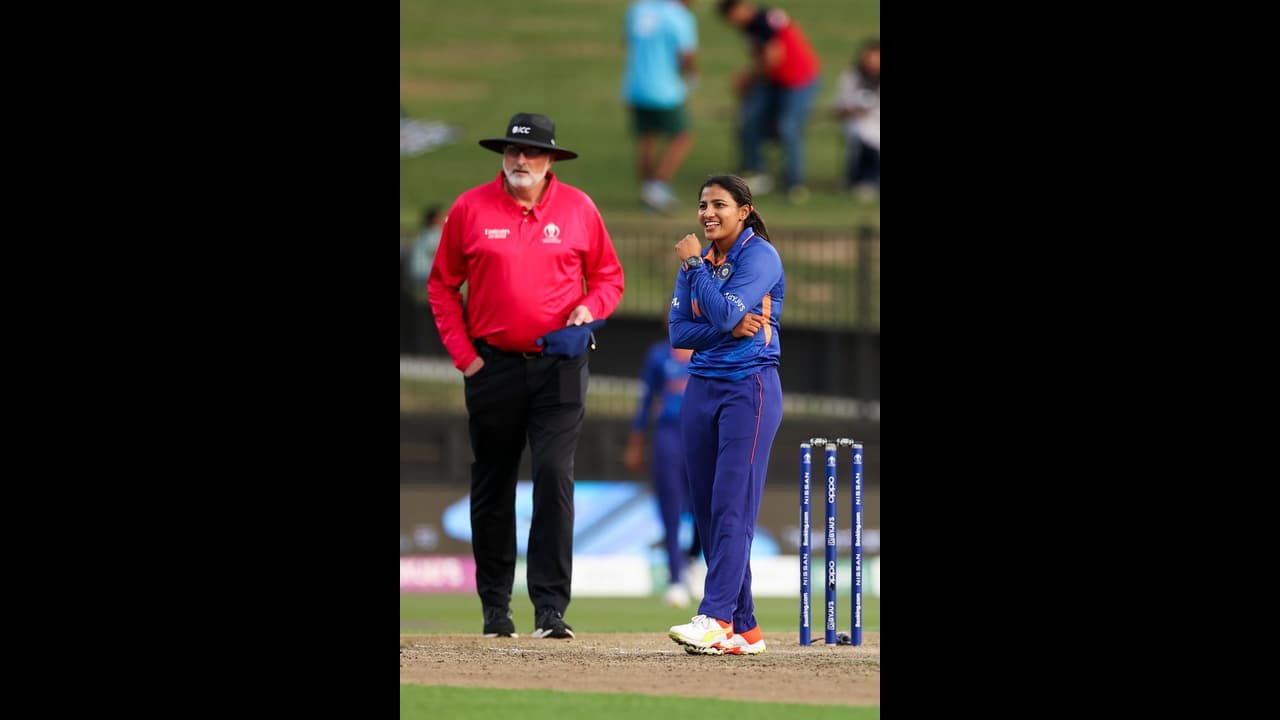 ICC Women's World Cup 2022: Sneh Rana sends Windies openers packing; here's who she is ICC Women's World Cup 2022: Sneh Rana sends Windies openers packing; here's who she is