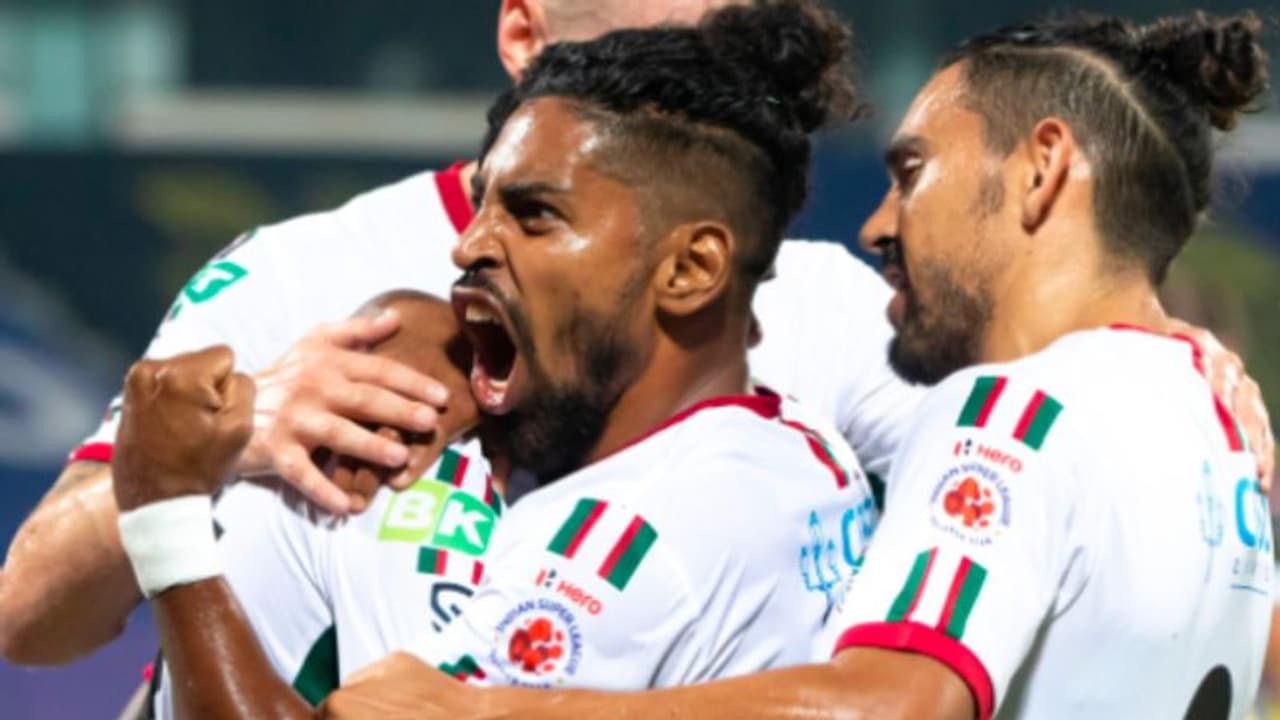 আইএসএল সেমি ফাইনালে রুদ্ধশ্বাস লড়াই এটিকে মোহনবাগান ও হায়দরাবাদের, প্রথমার্ধে খেলার ফল ১ ১ আইএসএল সেমি ফাইনালে রুদ্ধশ্বাস লড়াই এটিকে মোহনবাগান ও হায়দরাবাদের, প্রথমার্ধে খেলার ফল ১ ১