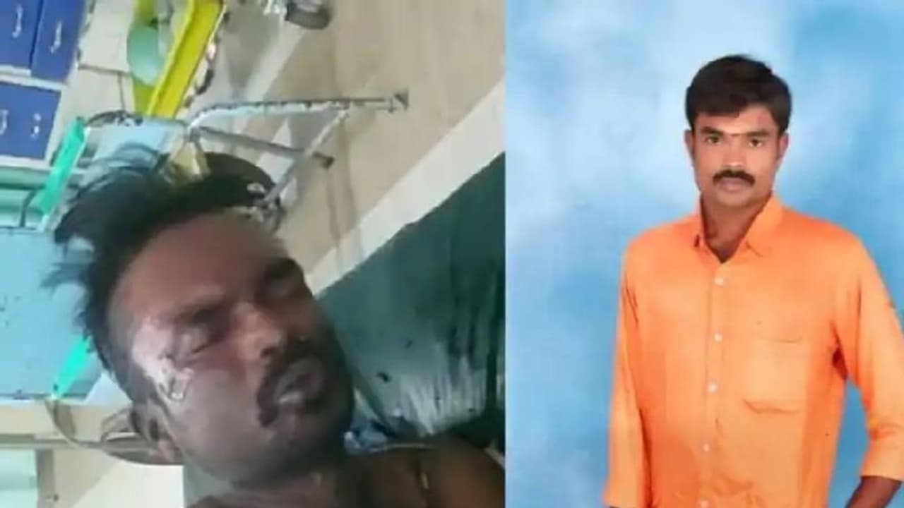 பொய்வழக்கு போட்டாங்களாக..? வாலிபர் தீக்குளித்து தற்கொலை முயற்சி..பதைபதைக்க வைக்கும் சிசிடிவி காட்சி.. பொய்வழக்கு போட்டாங்களாக..? வாலிபர் தீக்குளித்து தற்கொலை முயற்சி..பதைபதைக்க வைக்கும் சிசிடிவி காட்சி..