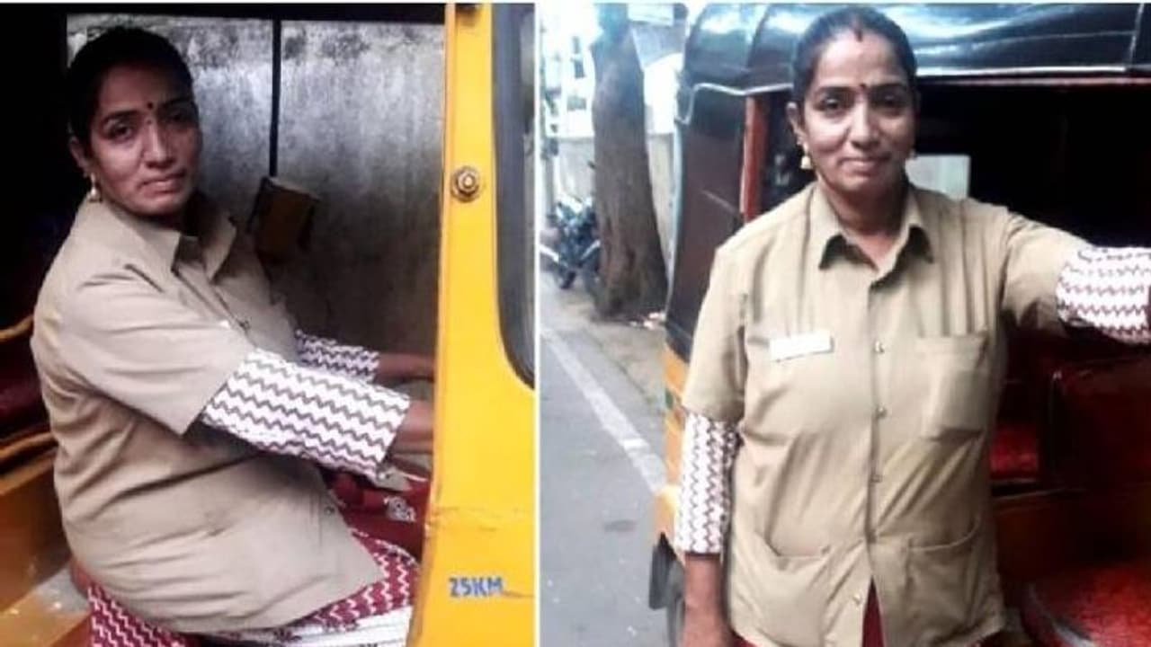 രാജിയുടെ ഓട്ടോയിൽ സ്ത്രീകൾക്കും പ്രായമായവർക്കും സൗജന്യയാത്ര, ഏതുരാത്രിയും പാഞ്ഞെത്തും രാജിയുടെ ഓട്ടോയിൽ സ്ത്രീകൾക്കും പ്രായമായവർക്കും സൗജന്യയാത്ര, ഏതുരാത്രിയും പാഞ്ഞെത്തും