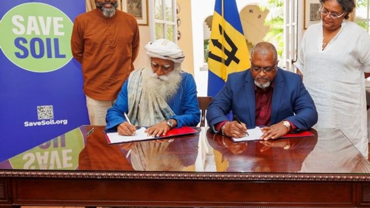 সদগুরুর ভূমি রক্ষা আন্দোলনে সামিল ৬ টি ক্যারিবিয় দ্বীপরাষ্ট্র, সাক্ষরিত হল মউ