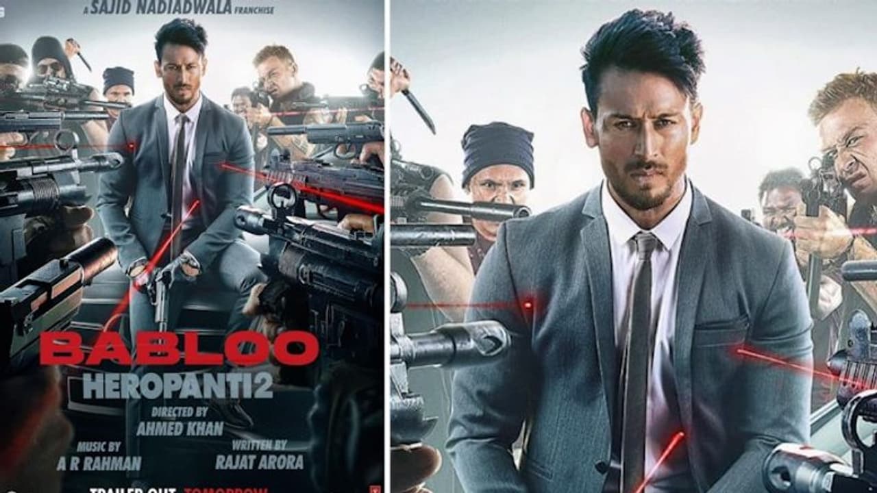 Heropanti 2: Tiger Shroff stays suave cool amidst danger in the latest poster Heropanti 2: Tiger Shroff stays suave cool amidst danger in the latest poster