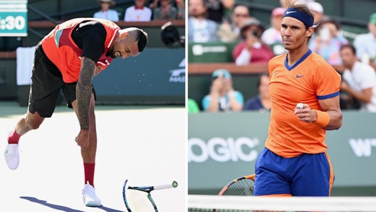 Indian Wells: Kyrgios' tantrums, brush with Ben Stiller headlines loss to Nadal Indian Wells: Kyrgios' tantrums, brush with Ben Stiller headlines loss to Nadal