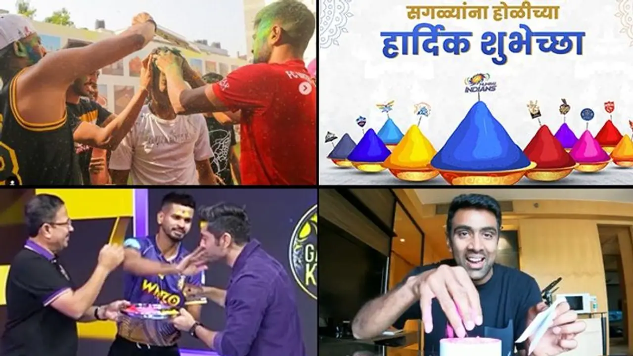 Happy Holi: IPL 2022 stars celebrate festival of colours in quarantine Happy Holi: IPL 2022 stars celebrate festival of colours in quarantine