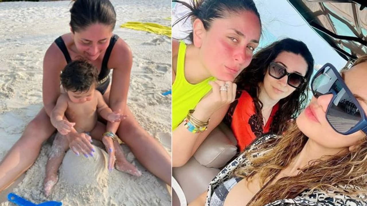 छोटे बेटे संग बिकिनी पहन रेत पर खेलती दिखी Kareena Kapoor, चेहरे पर दिखे इतने ज्यादा लाल धब्बे छोटे बेटे संग बिकिनी पहन रेत पर खेलती दिखी Kareena Kapoor, चेहरे पर दिखे इतने ज्यादा लाल धब्बे
