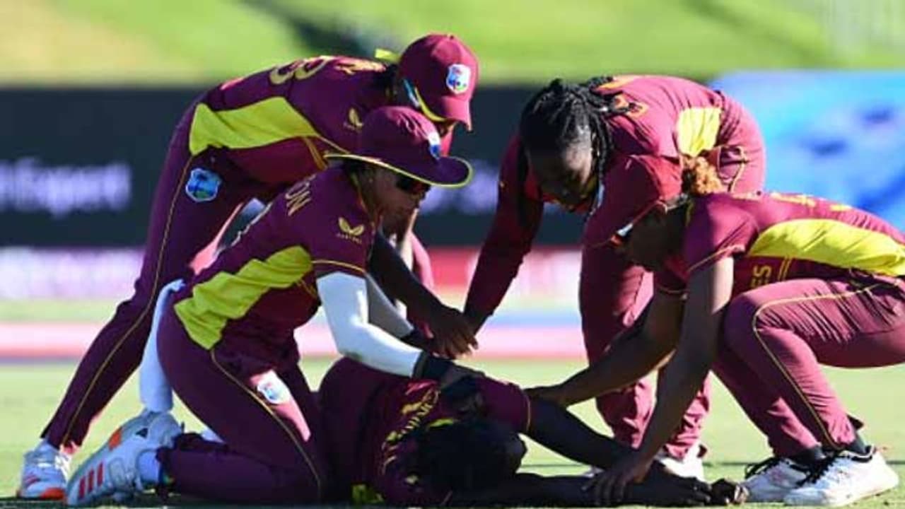 ICC Women's World Cup 2022: மைதானத்தில் திடீரென மயங்கி விழுந்த வெஸ்ட் இண்டீஸ் வீராங்கனை