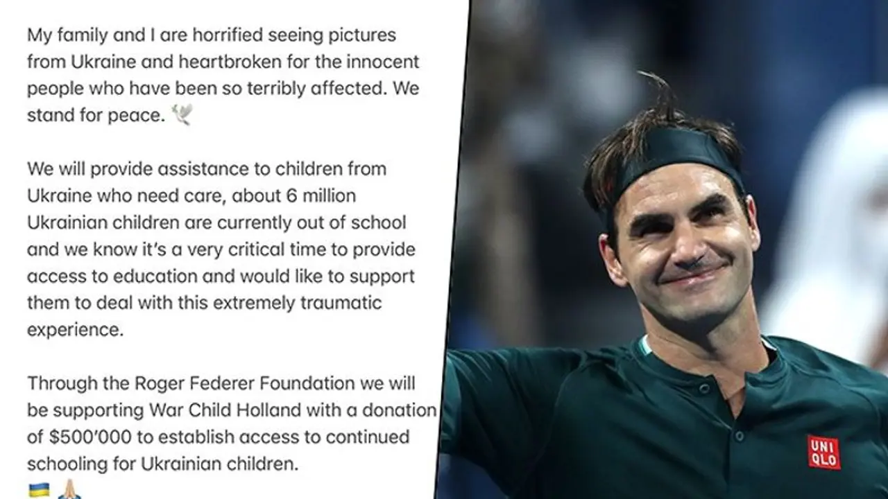 ఉక్రెయిన్ చిన్నారుల కోసం కదిలిన రోజర్ ఫెడరర్... పాఠశాలల కోసం భారీ విరాళం.. ఉక్రెయిన్ చిన్నారుల కోసం కదిలిన రోజర్ ఫెడరర్... పాఠశాలల కోసం భారీ విరాళం..