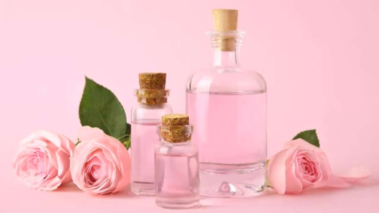  മുഖം സുന്ദരമാക്കാൻ റോസ് വാട്ടർ ; രണ്ട് രീതിയിൽ ഉപയോ​ഗിക്കാം 