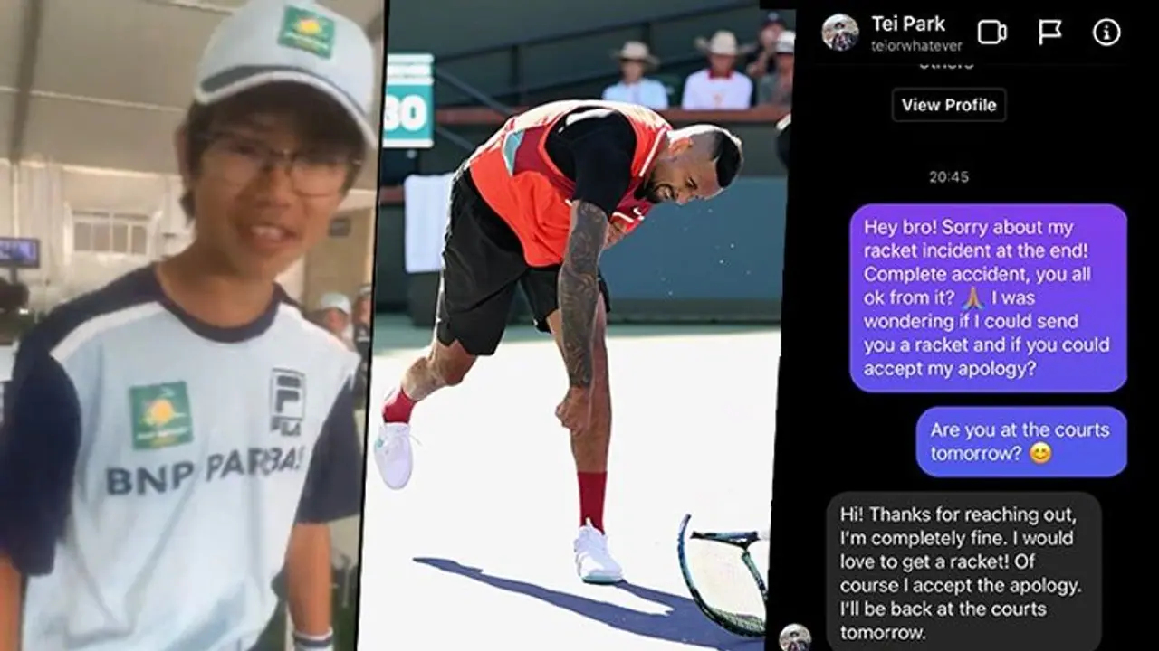 Indian Wells: Kyrgios apologises to ball boy for almost 'hitting' him during drama soaked loss to Nadal Indian Wells: Kyrgios apologises to ball boy for almost 'hitting' him during drama soaked loss to Nadal