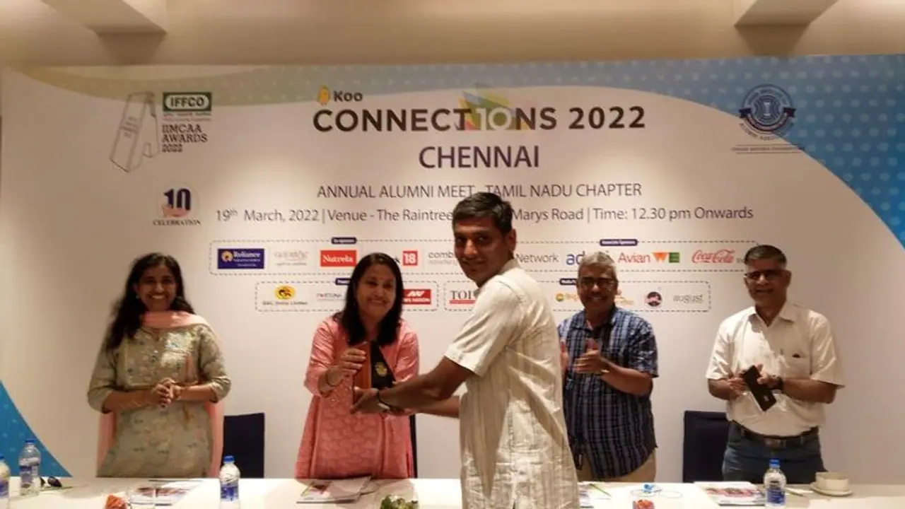 चेन्नई में पहली बार आयोजित हुआ कू कनेक्शन्स, टीआर विवेक IFFCO IIMCAA Award से सम्मानित