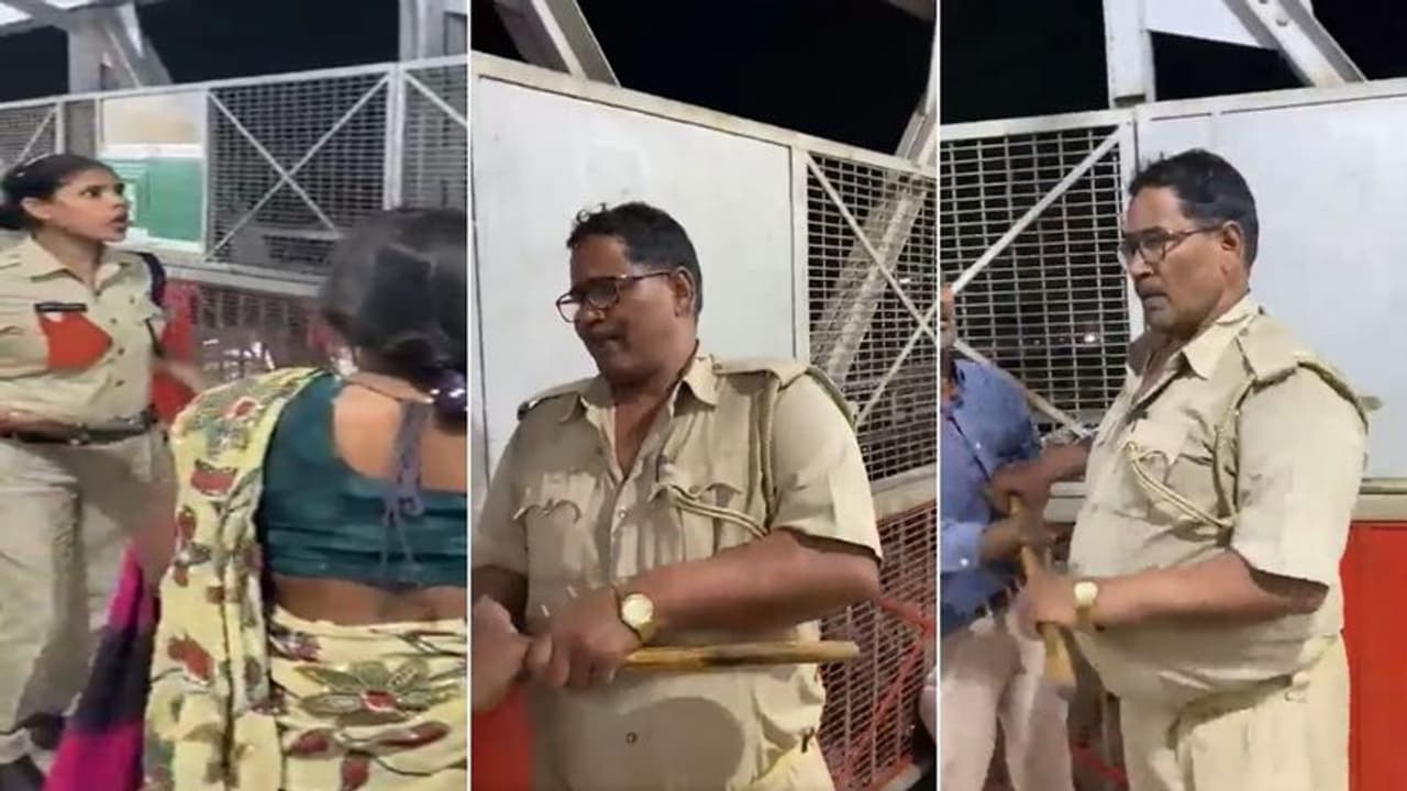Viral Video : பாலியல் சீண்டலில் ஈடுபட்ட காவலர்.. செருப்பால் அடித்த பெண்.. வைரல் வீடியோ !! Viral Video : பாலியல் சீண்டலில் ஈடுபட்ட காவலர்.. செருப்பால் அடித்த பெண்.. வைரல் வீடியோ !!