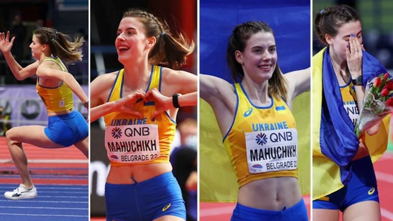 Ukraine's Yaroslava Mahuchikh lauded for defying odds to win World Indoor high jump gold Ukraine's Yaroslava Mahuchikh lauded for defying odds to win World Indoor high jump gold