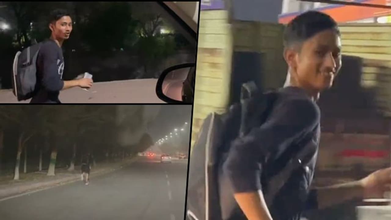 Viral video: 19 year old runs 10 km to his Noida home every night after duty
