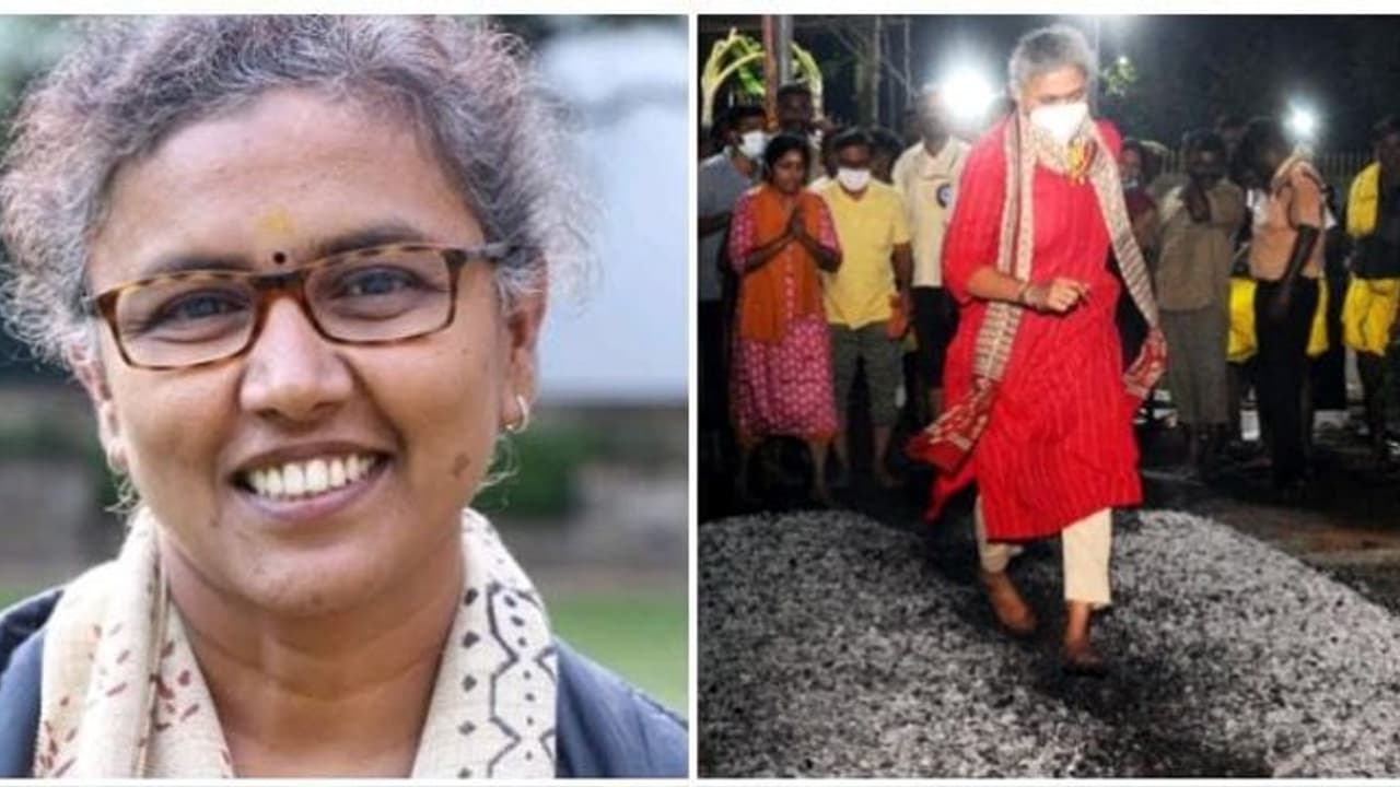 பண்ணாரி அம்மன் கோயிலில் திடீரென தீயில் இறங்கிய அமுதா IAS.. !அதிர்ந்துபோன பக்தர்கள்.. மிரளவைக்கும் போட்டோ..