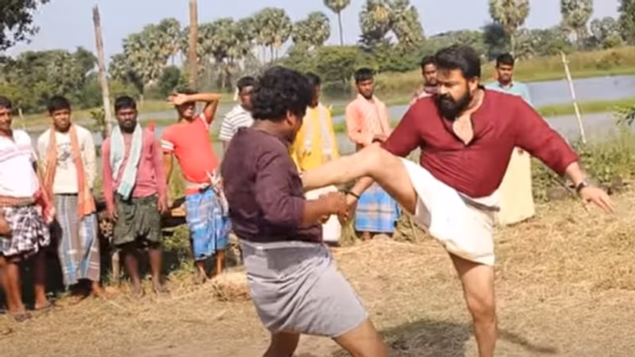 Aaraattu fight scene making : ആക്ഷനില്‍ തകര്‍ത്താടുന്ന മോഹൻലാല്‍, 'ആറാട്ട്' ഫൈറ്റ് മേയ്‍ക്കിംഗ് വീഡിയോ