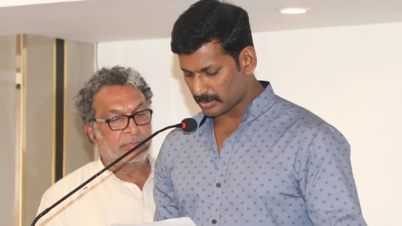 Actor vishal : பிச்சை எடுத்தாவது நடிகர் சங்க கட்டிடத்தை கட்டி முடிப்போம் நடிகர் விஷால் பேச்சு Actor vishal : பிச்சை எடுத்தாவது நடிகர் சங்க கட்டிடத்தை கட்டி முடிப்போம் நடிகர் விஷால் பேச்சு
