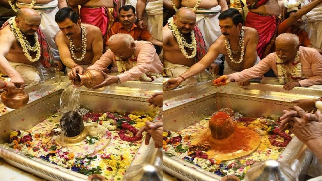 आरएसएस प्रमुख मोहन भागवत ने काशी बाबा के दरबार में टेका माथा, मंत्रोचार के बीच वैदिक ब्राह्मणों ने किया स्वागत