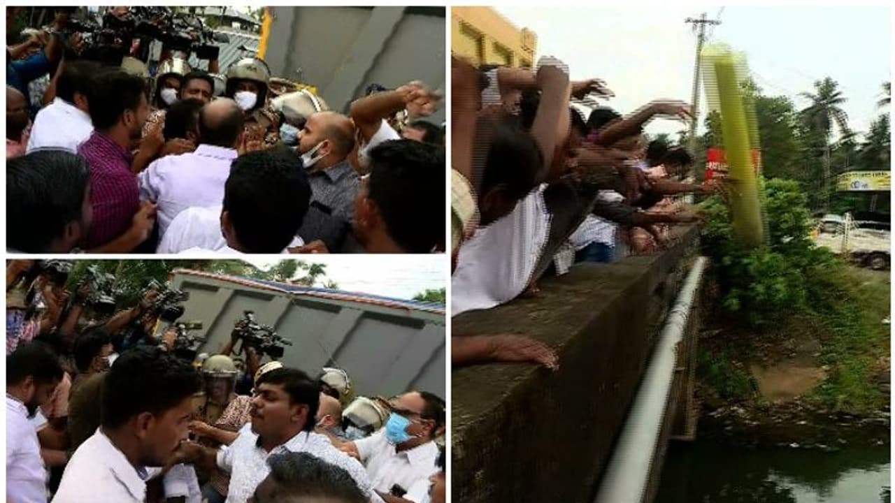 K Rail : പ്രതിഷേധത്തില് മുങ്ങി മാമല; കല്ല് തോട്ടിലെറിഞ്ഞു, പൊലീസും പ്രതിഷേധക്കാരും തമ്മില് ഉന്തും തള്ളും K Rail : പ്രതിഷേധത്തില് മുങ്ങി മാമല; കല്ല് തോട്ടിലെറിഞ്ഞു, പൊലീസും പ്രതിഷേധക്കാരും തമ്മില് ഉന്തും തള്ളും