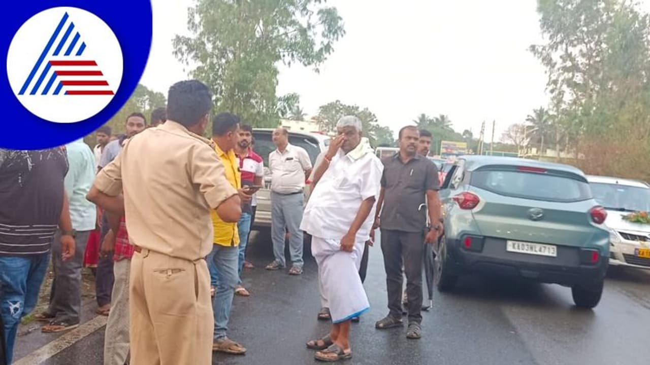 ಅಪಘಾತದಲ್ಲಿ ಗಾಯಗೊಂಡಿದ್ದವರ ನೆರವಿಗೆ ಧಾವಿಸಿ ಮಾನವೀಯತೆ ಮೆರೆದ ಹೆಚ್.ಡಿ.ರೇವಣ್ಣ