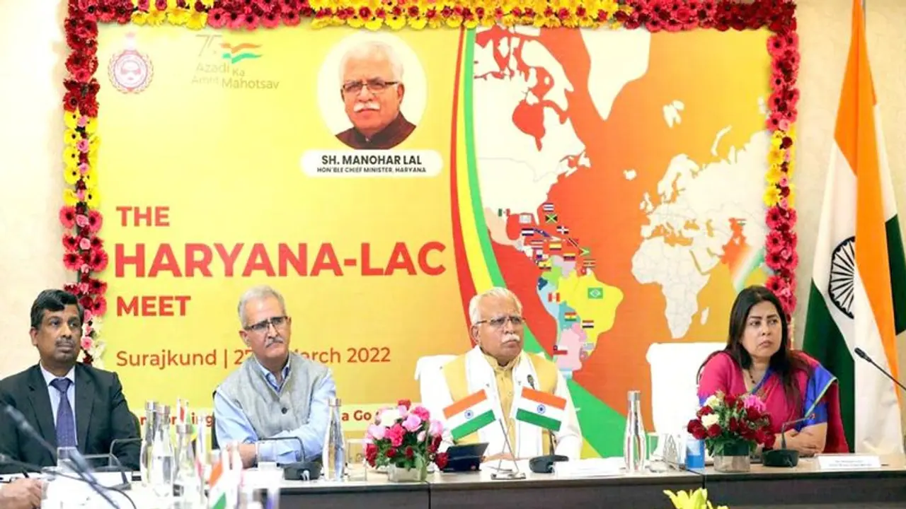 कैरेबियाई देशों को हार्ट टू हार्ट रिलेशनशिप का निमंत्रण, सीएम खट्टर ने हरियाणा को बताया लैंड ऑफ अपॉर्च्युनिटी कैरेबियाई देशों को हार्ट टू हार्ट रिलेशनशिप का निमंत्रण, सीएम खट्टर ने हरियाणा को बताया लैंड ऑफ अपॉर्च्युनिटी