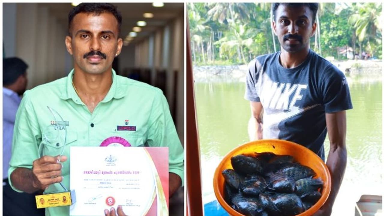 കരസേനയിലെ ജോലി വിട്ട് മത്സ്യകൃഷിയിലേക്ക്; സംസ്ഥാന സർക്കാറിന്റെ 'തൊഴിൽശ്രേഷ്ഠ' പുരസ്‌കാരം നേടി ദിനിൽ പ്രസാദ്
