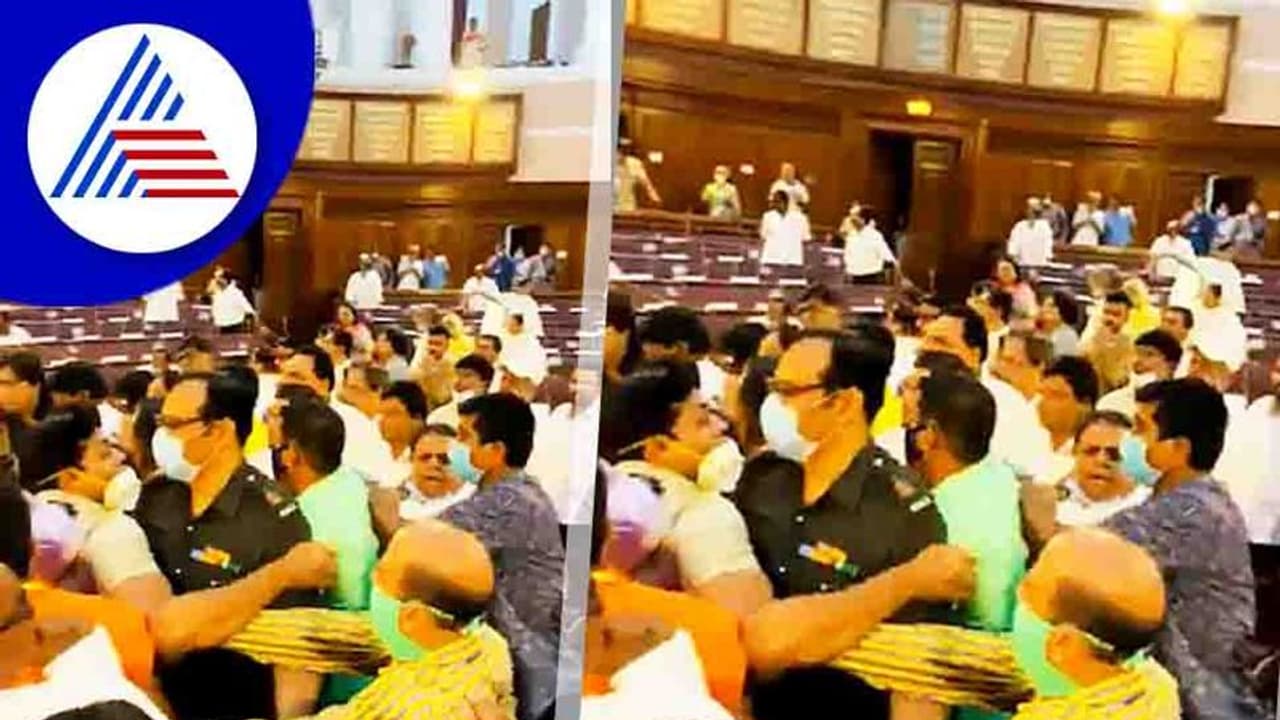 ಪಶ್ಚಿಮ ಬಂಗಾಳ ವಿಧಾನಸಭೆಯಲ್ಲಿ ಬಿಜೆಪಿ ಟಿಎಂಸಿ ಶಾಸಕರ ಮಾರಾಮಾರಿ, ಐವರು ಬಿಜೆಪಿ ಶಾಸಕರು ಸಸ್ಪೆಂಡ್!