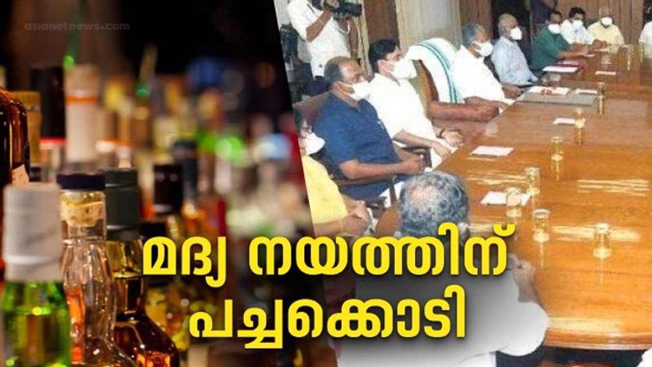 ഐടി പാർക്കുകളിൽ ഇനി ബാറും പബും; പുതുക്കിയ മദ്യ നയത്തിന് പച്ചക്കൊടി;മന്ത്രിസഭ അംഗീകാരം ഐടി പാർക്കുകളിൽ ഇനി ബാറും പബും; പുതുക്കിയ മദ്യ നയത്തിന് പച്ചക്കൊടി;മന്ത്രിസഭ അംഗീകാരം