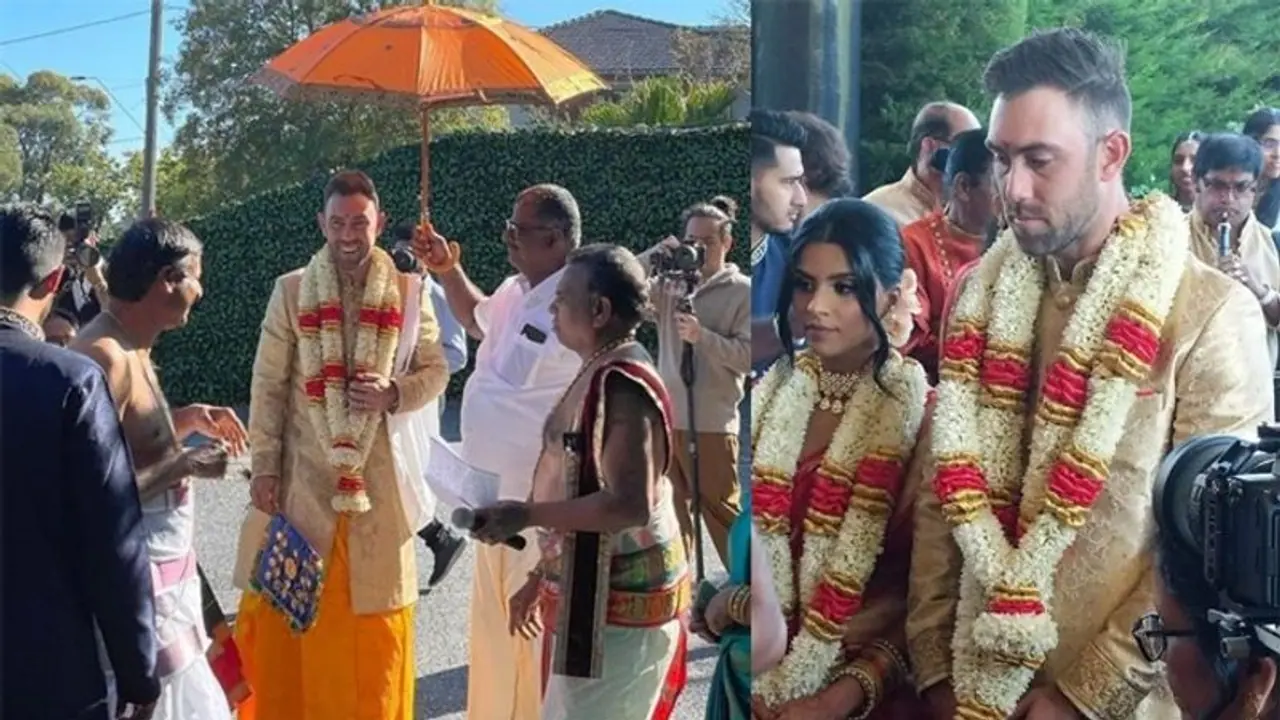Glenn Maxwell marriage: தமிழ்ப்பெண் வினி ராமனை தமிழ் முறைப்படி திருமணம் செய்தார் மேக்ஸ்வெல்! வைரல் வீடியோ Glenn Maxwell marriage: தமிழ்ப்பெண் வினி ராமனை தமிழ் முறைப்படி திருமணம் செய்தார் மேக்ஸ்வெல்! வைரல் வீடியோ