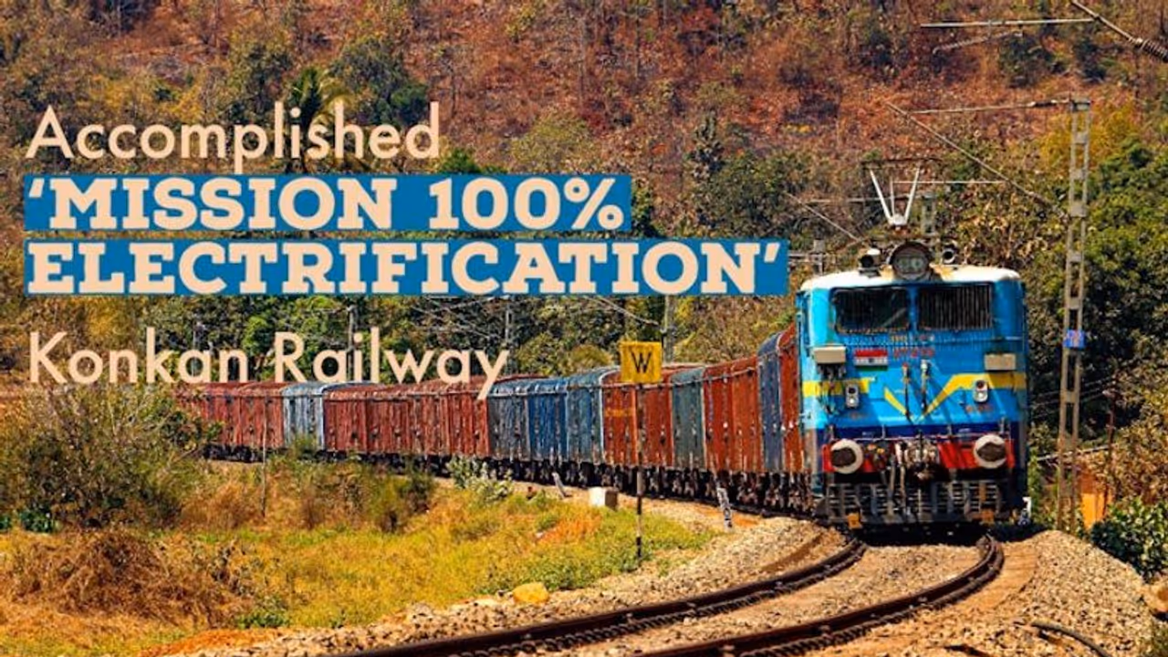 Konkan Railway accomplishes 100% electrification Konkan Railway accomplishes 100% electrification