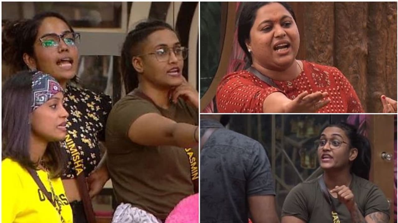 Bigg Boss Episode 4 Highlights : ലക്ഷ്മിപ്രിയ അധികാരം കാണിക്കുന്നോ? പോരടിച്ച് താരങ്ങള്, ടാസ്ക്കിന് അവസാനമായി Bigg Boss Episode 4 Highlights : ലക്ഷ്മിപ്രിയ അധികാരം കാണിക്കുന്നോ? പോരടിച്ച് താരങ്ങള്, ടാസ്ക്കിന് അവസാനമായി