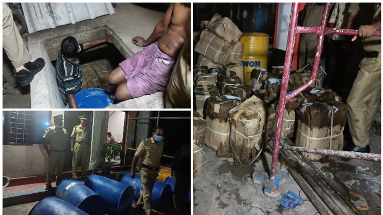 ആലുവയിലെ സ്പിരിറ്റ് ശേഖരം ഒളിപ്പിച്ചത് രഹസ്യഭൂഗർഭ അറയില്, കച്ചവടം പെയിന്റ് നിര്മാണ കമ്പനി കേന്ദ്രീകരിച്ച് ആലുവയിലെ സ്പിരിറ്റ് ശേഖരം ഒളിപ്പിച്ചത് രഹസ്യഭൂഗർഭ അറയില്, കച്ചവടം പെയിന്റ് നിര്മാണ കമ്പനി കേന്ദ്രീകരിച്ച്