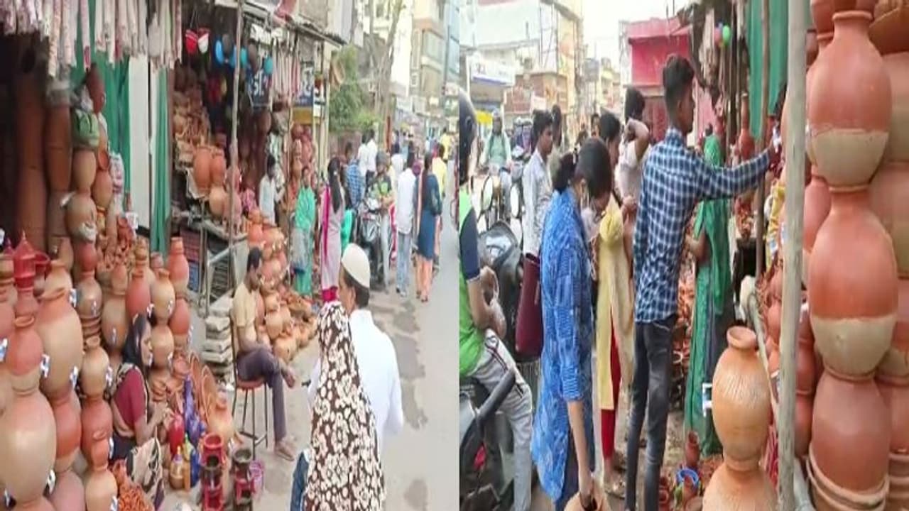 Ground Report: वाराणसी में देसी फ्रिज की बढ़ी मांग, लोग जमकर कर रहे खरीददारी, देखिए खास रिपोर्ट Ground Report: वाराणसी में देसी फ्रिज की बढ़ी मांग, लोग जमकर कर रहे खरीददारी, देखिए खास रिपोर्ट