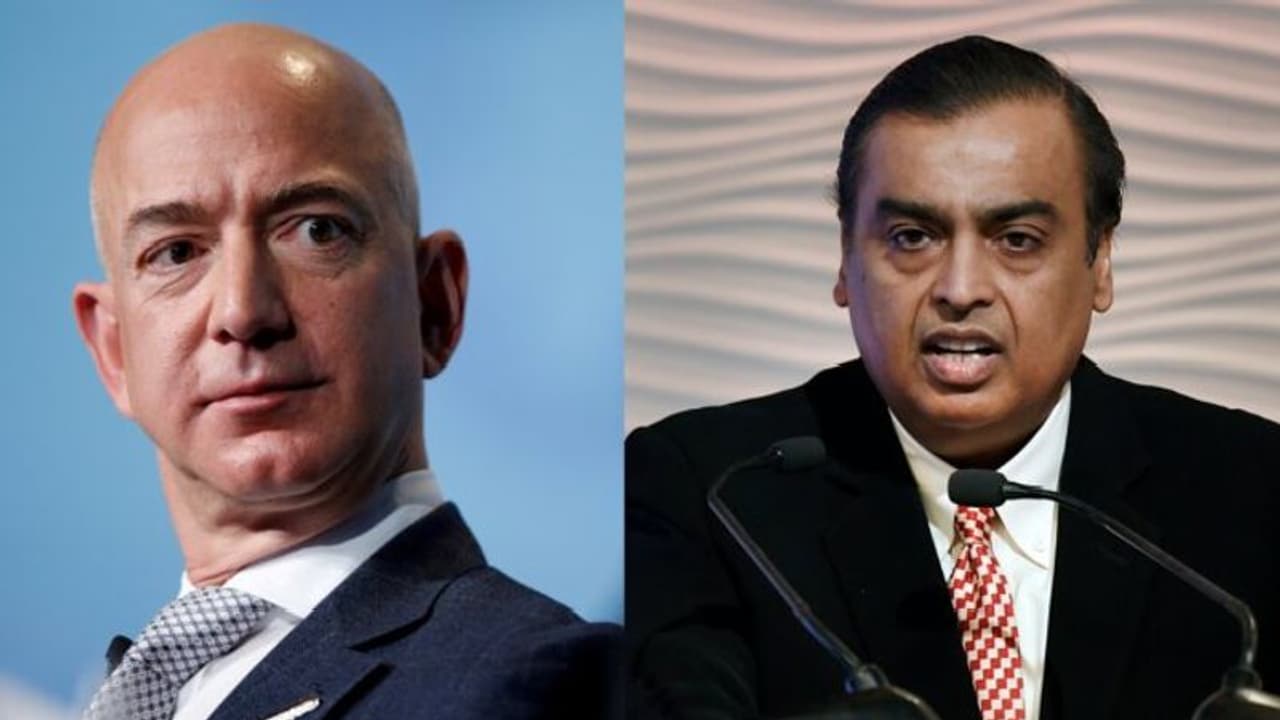 Jeff Bezos clash with Ambani: తొలిసారి జెఫ్ బెజోస్ వర్సెస్ అంబానీ.. అలాంటి ఇలాంటి పోటీ కాదు..? Jeff Bezos clash with Ambani: తొలిసారి జెఫ్ బెజోస్ వర్సెస్ అంబానీ.. అలాంటి ఇలాంటి పోటీ కాదు..?